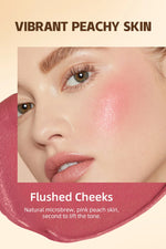 6 Colors Cream Blush Stick Waterproof Long Lasting Cheek Lip Eye Makeup Blendable Natural Flush For Women Daily Use
