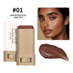 "Glow On the Go: Serum-Infused Foundation Stick for Smooth, Plump, High-Coverage Radiance"