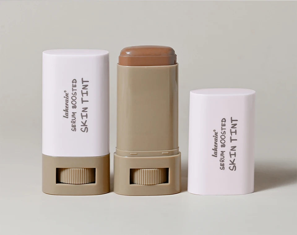"Glow On the Go: Serum-Infused Foundation Stick for Smooth, Plump, High-Coverage Radiance"