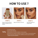 Stick Foundation Balm Serum Boosted Skin Tint Foundation Stick Smooth Plumper Hight Coverage Travel Bronze Foundation Stick Make