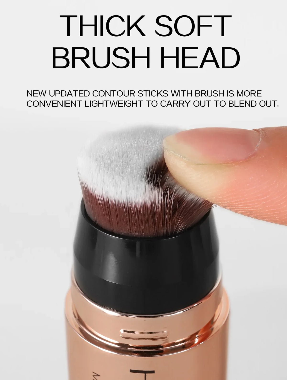 HANDAIYAN Double Head Highlighter Stick Natural Waterproof Silky Smooth Stereoscopic Nose Shadow Concealer Makeup