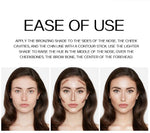 HANDAIYAN Double Head Highlighter Stick Natural Waterproof Silky Smooth Stereoscopic Nose Shadow Concealer Makeup