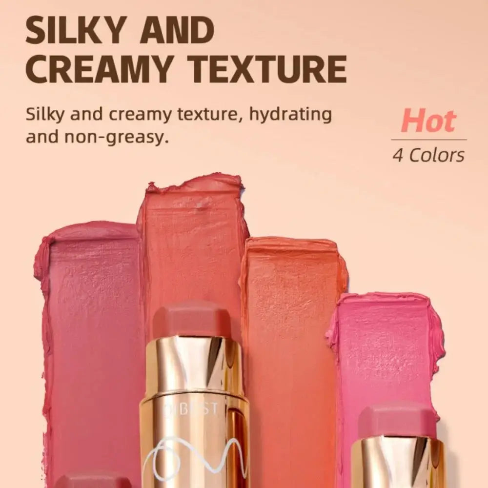 6 Colors Cream Blush Stick Waterproof Long Lasting Cheek Lip Eye Makeup Blendable Natural Flush For Women Daily Use