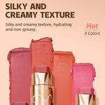 6 Colors Cream Blush Stick Waterproof Long Lasting Cheek Lip Eye Makeup Blendable Natural Flush For Women Daily Use