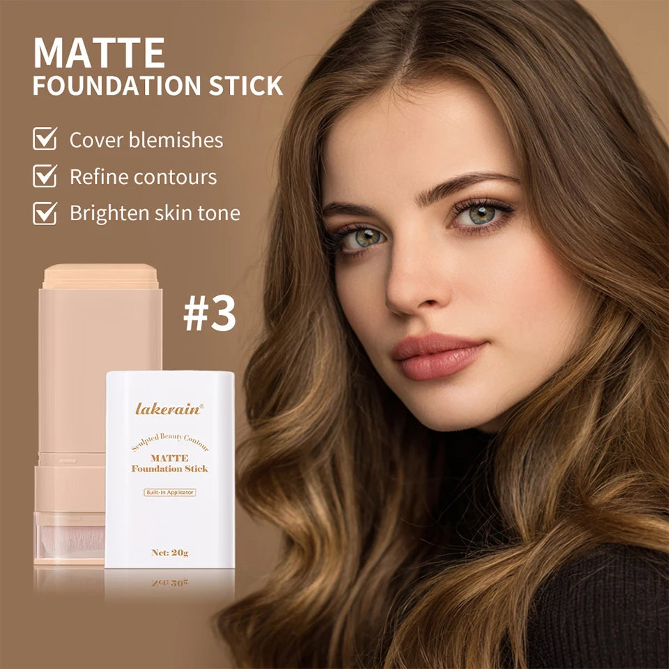 Stick Foundation Balm Serum Boosted Skin Tint Foundation Stick Smooth Plumper Hight Coverage Travel Bronze Foundation Stick Make