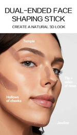 HANDAIYAN Double Head Highlighter Stick Natural Waterproof Silky Smooth Stereoscopic Nose Shadow Concealer Makeup