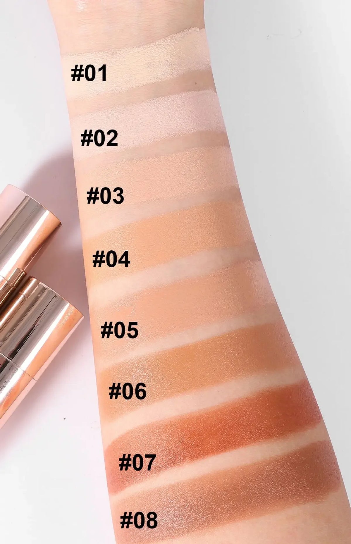 HANDAIYAN Double Head Highlighter Stick Natural Waterproof Silky Smooth Stereoscopic Nose Shadow Concealer Makeup