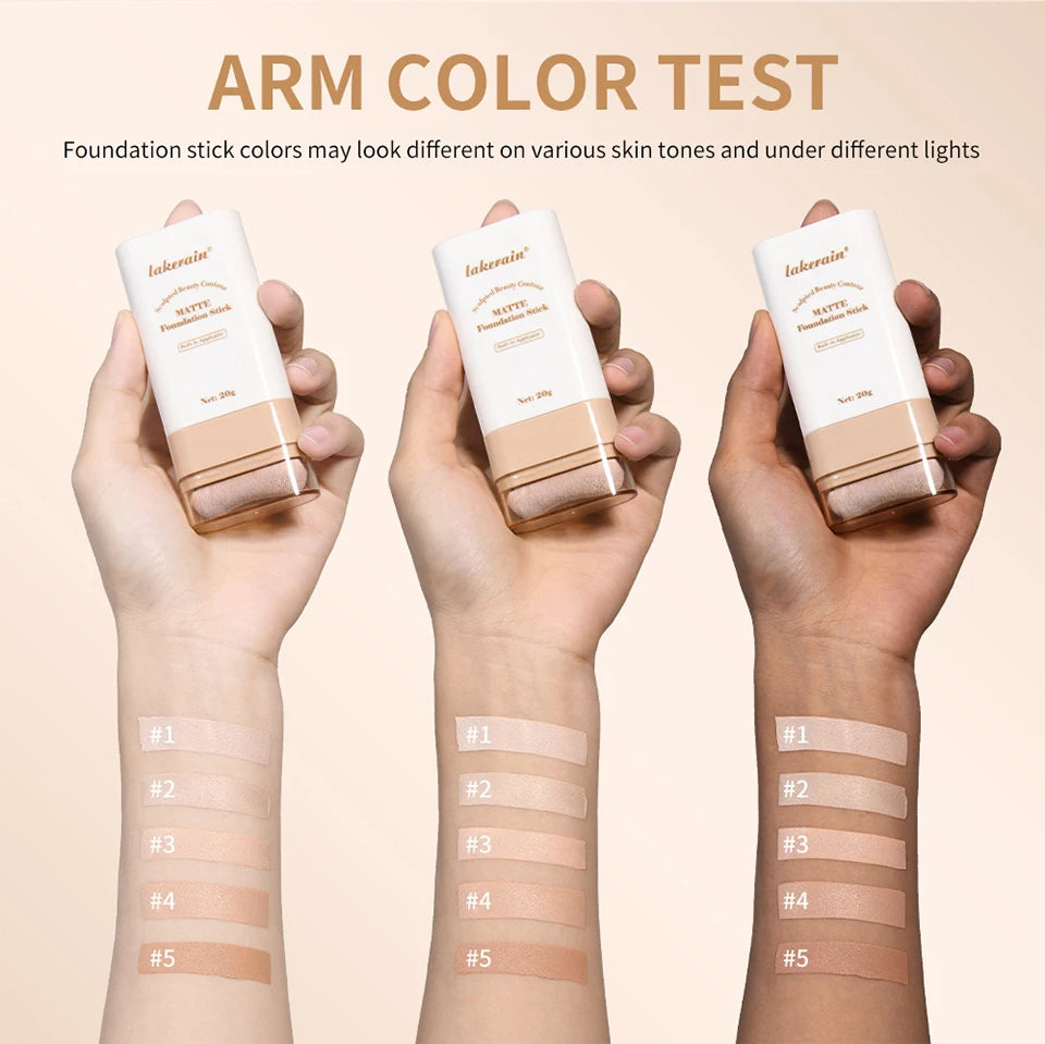 "Glow On the Go: Serum-Infused Foundation Stick for Smooth, Plump, High-Coverage Radiance"