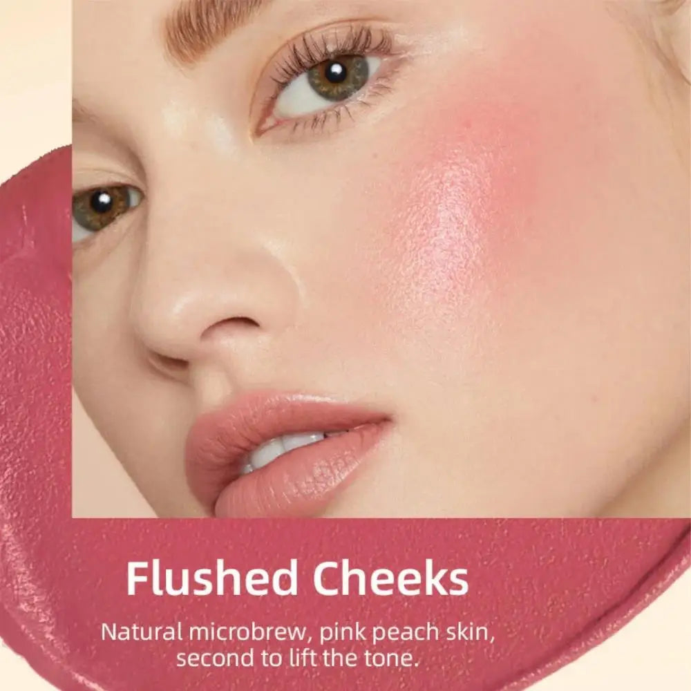 6 Colors Cream Blush Stick Waterproof Long Lasting Cheek Lip Eye Makeup Blendable Natural Flush For Women Daily Use