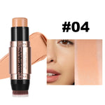 HANDAIYAN Double Head Highlighter Stick Natural Waterproof Silky Smooth Stereoscopic Nose Shadow Concealer Makeup