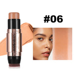 HANDAIYAN Double Head Highlighter Stick Natural Waterproof Silky Smooth Stereoscopic Nose Shadow Concealer Makeup