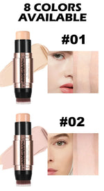 HANDAIYAN Double Head Highlighter Stick Natural Waterproof Silky Smooth Stereoscopic Nose Shadow Concealer Makeup