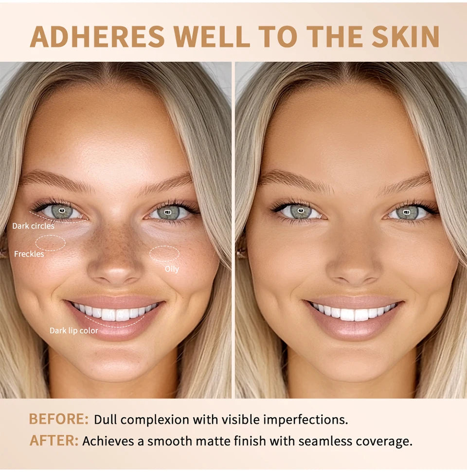 "Glow On the Go: Serum-Infused Foundation Stick for Smooth, Plump, High-Coverage Radiance"