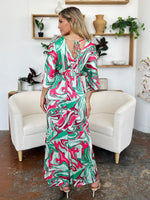 Double Take Full Size Half Sleeve Wide Leg Jumpsuit - Beautiful Woman
