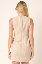 Mittoshop Tweed Sleeveless Mini Dress - Beautiful Woman