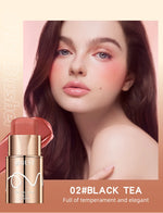 6 Colors Cream Blush Stick Waterproof Long Lasting Cheek Lip Eye Makeup Blendable Natural Flush For Women Daily Use