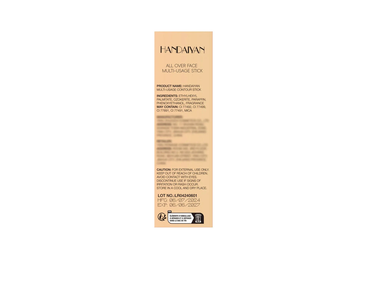 HANDAIYAN Double Head Highlighter Stick Natural Waterproof Silky Smooth Stereoscopic Nose Shadow Concealer Makeup