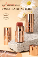 6 Colors Cream Blush Stick Waterproof Long Lasting Cheek Lip Eye Makeup Blendable Natural Flush For Women Daily Use
