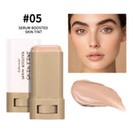 "Glow On the Go: Serum-Infused Foundation Stick for Smooth, Plump, High-Coverage Radiance"