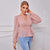 Slim-fit V-neck Light Mature Women Blouse - Beautiful Woman