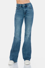 Judy Blue Full Size Tummy Control Cut Hem Flare Jeans - Jeans & Pants