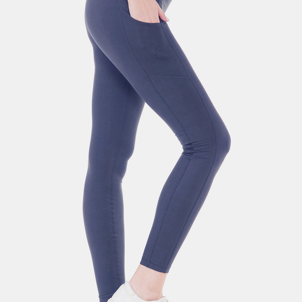 Leggings Depot High Waist Wide Waistband Leggings - Beautiful Woman