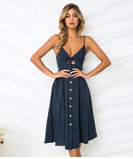 Women Summer Dresses Sleeveless Backless Strap Long Close-fitting Sheath Female Party Evening Dresses Vestidos - Beautiful Woman